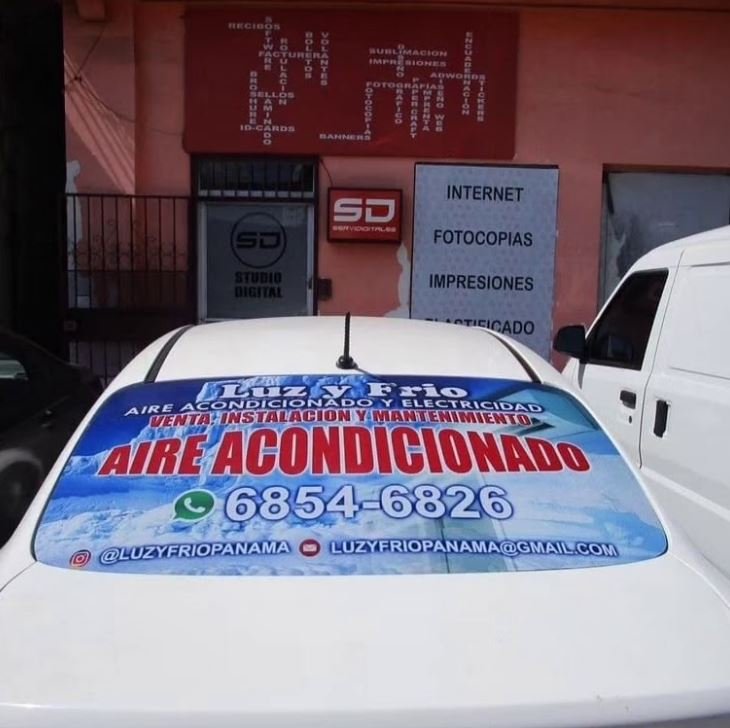 Microperforado para vidrio de carro