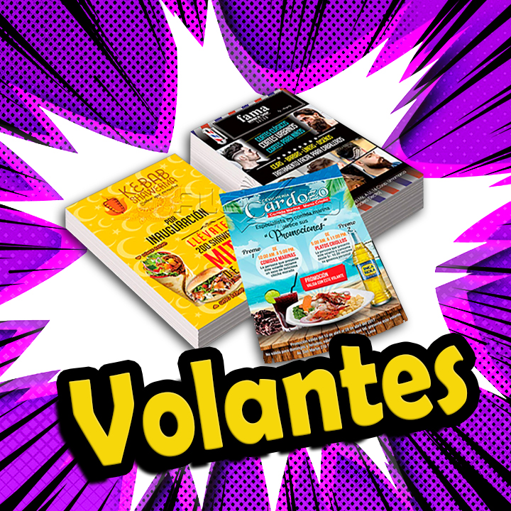 Flyers en papel satinado (100 unidades)