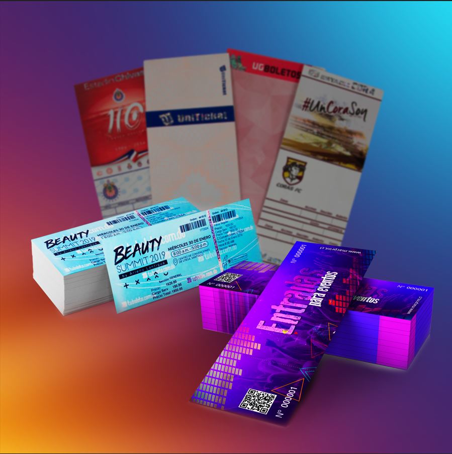 Boletería enumerada para rifas y eventos
