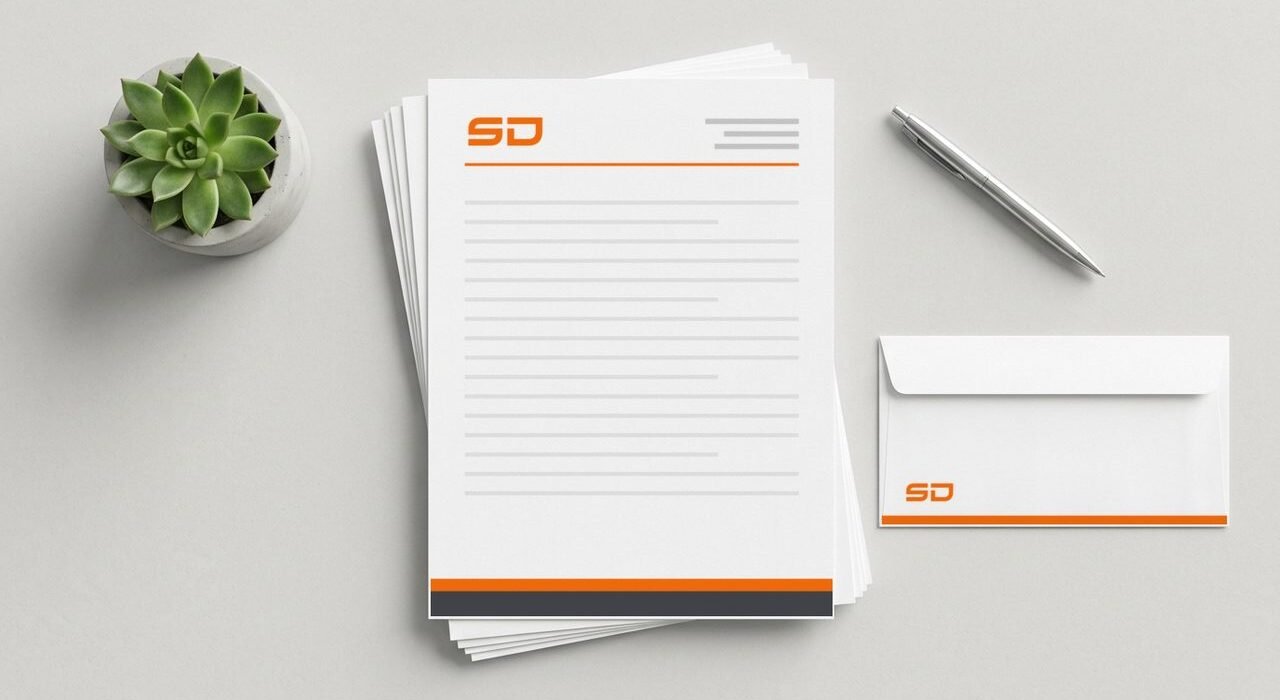 Hojas membretadas y sobre impresos con logo SD – ServiDigitales Panamá