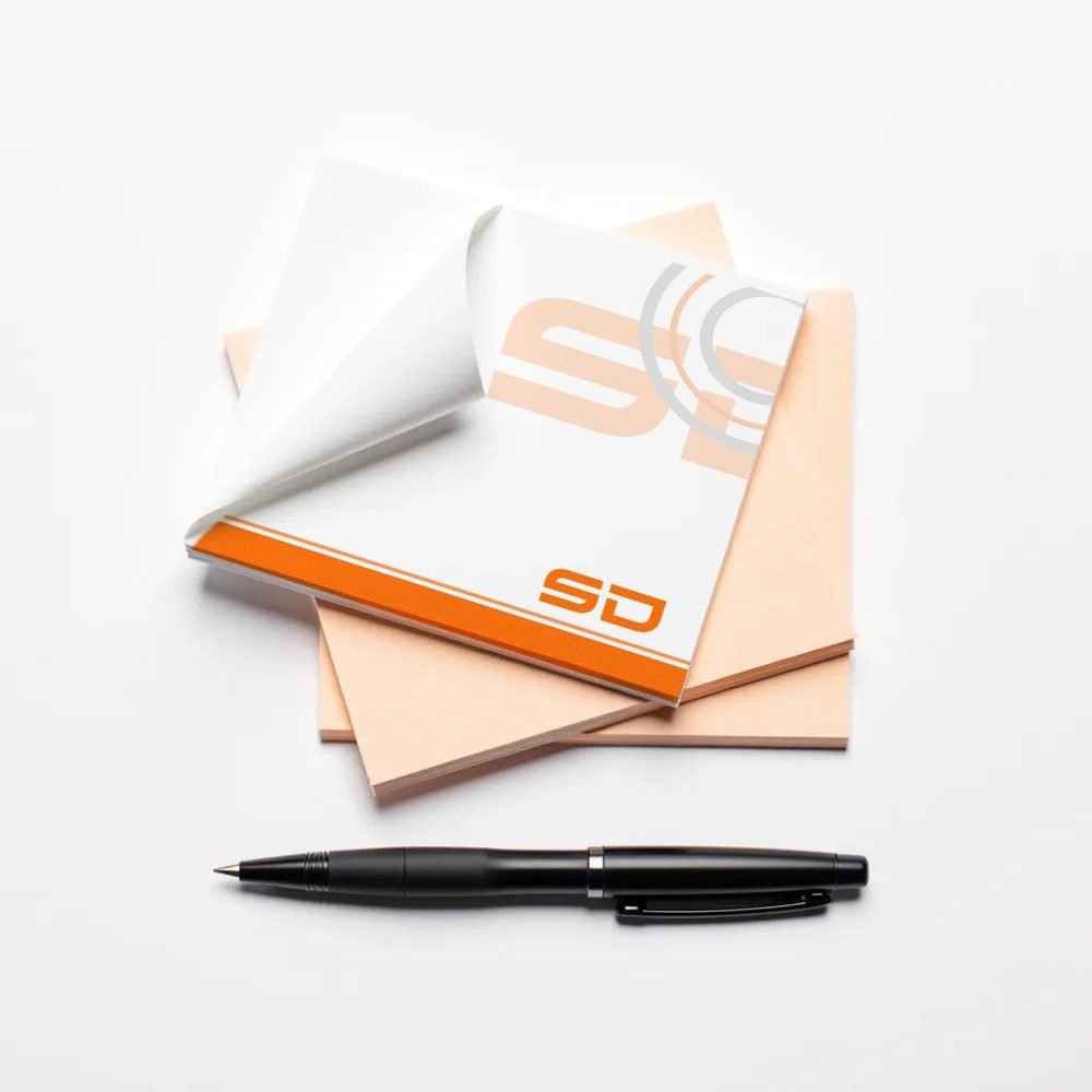 Post it personalizados impresos con logo SD de ServiDigitales